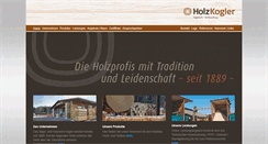 Desktop Screenshot of holz-kogler.de