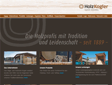 Tablet Screenshot of holz-kogler.de